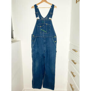 Vintage Key Denim Overalls - Classic Blue Women's Jeans